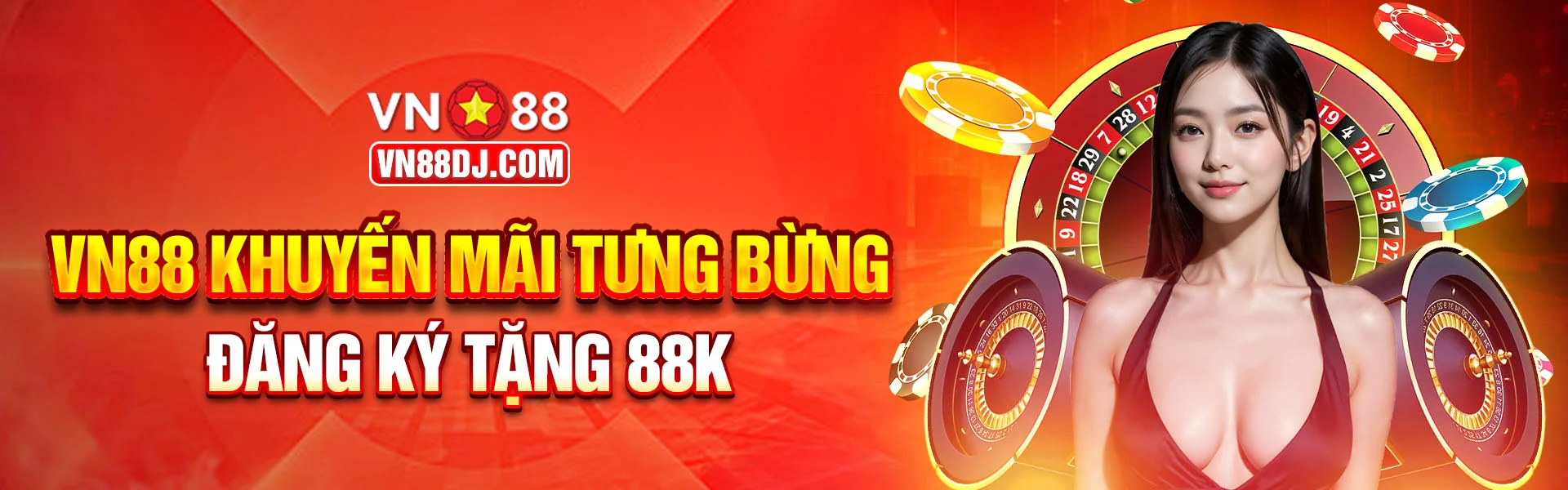 vn88 khuyến mãi tưng bừng tặng 88k đăng ký